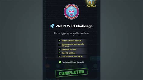 bitlife wet n wild challenge